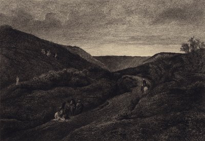 Den barmhjertige samaritan av after Albert Robida