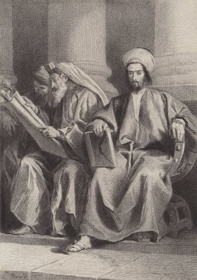 De skriftlærde og fariseerne av after Albert Robida