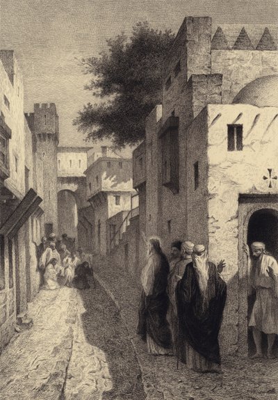 De ti spedalske av after Albert Robida