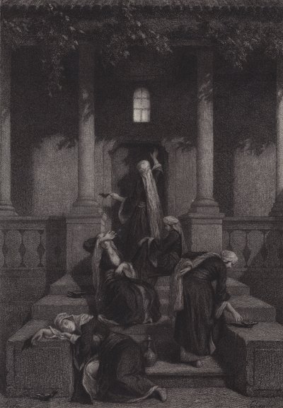 De kloke og de tåpelige jomfruene av after Albert Robida