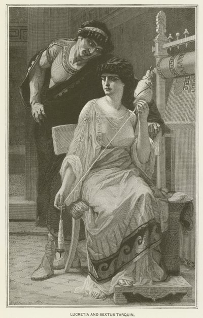 Lucretia og Sextus Tarquin av after Alexandre Cabanel