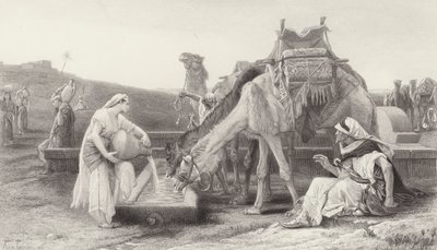 Rebekka og Elieser av after Alexandre Cabanel