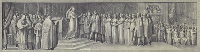 Kroningen av Napoleon som konge av Italia i katedralen i Milano, 23. mai 1805 av after Andrea Appiani the Elder