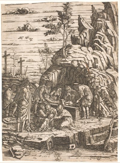 Begravelsen av after Andrea Mantegna