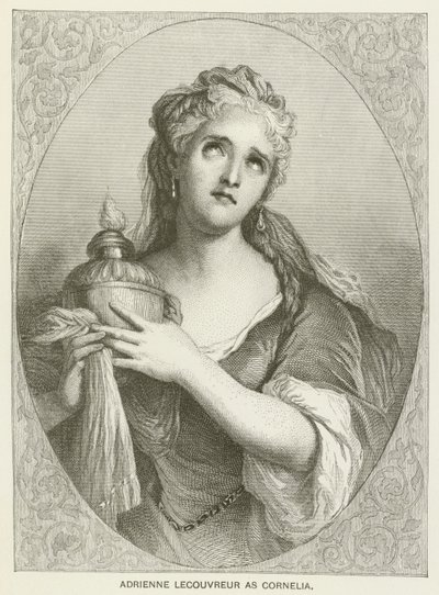 Adrienne Lecouvreur som Cornelia av after Antoine Coypel