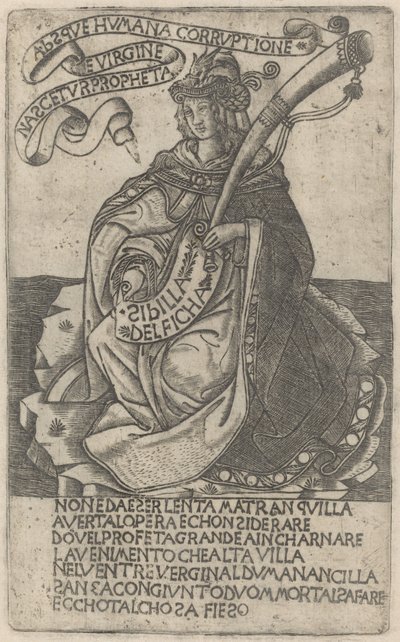 Delphian Sibyl av after Baccio Baldini
