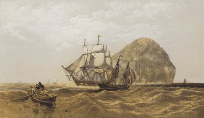 Ailsa Craig (chromolitho) av after C. Stanfield