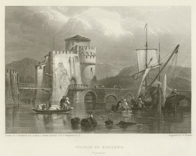 Egnippo-broen, Negropont av after C. Stanfield