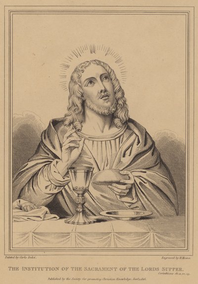 Institusjonen av Herrens nattverds sakrament, Korinterbrev av after Carlo Dolci