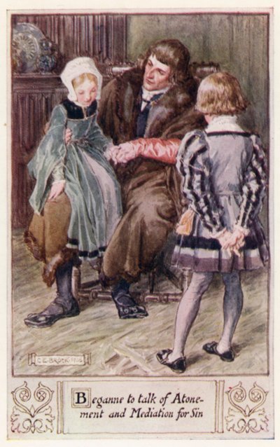 Begynte å snakke om forsoning og mekling for synd av after Charles Edmund Brock
