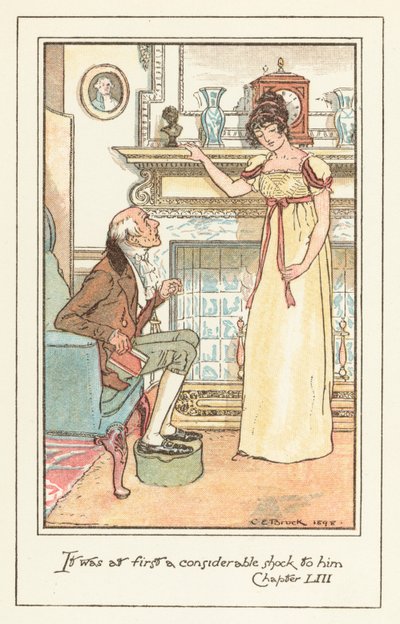 Illustrasjon for Jane Austens Emma av after Charles Edmund Brock