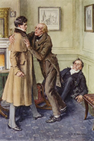 Illustrasjon for Martin Chuzzlewit av after Charles Edmund Brock