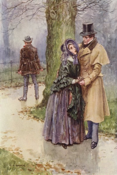 Illustrasjon for Martin Chuzzlewit av after Charles Edmund Brock
