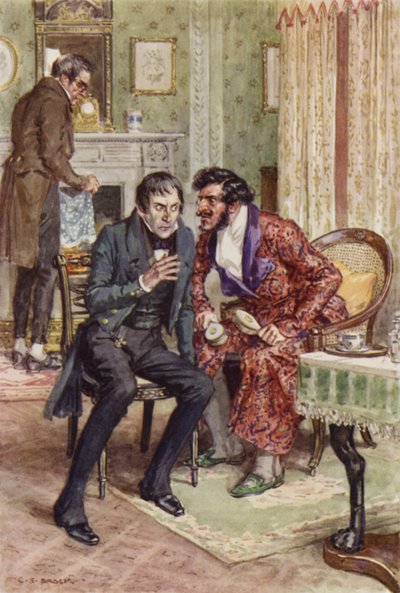 Illustrasjon for Martin Chuzzlewit av after Charles Edmund Brock