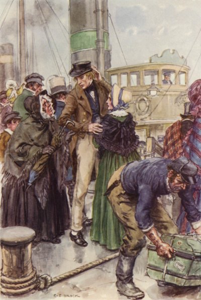Illustrasjon for Martin Chuzzlewit av after Charles Edmund Brock
