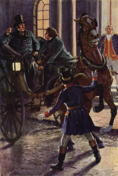Illustrasjon for Nicholas Nickleby av after Charles Edmund Brock