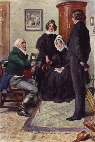 Illustrasjon for Nicholas Nickleby av after Charles Edmund Brock