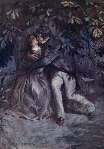 Mr Rochester erklærer sin kjærlighet av after Charles Edmund Brock