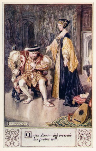 Dronning Anne, overstyrte hans riktige vilje av after Charles Edmund Brock