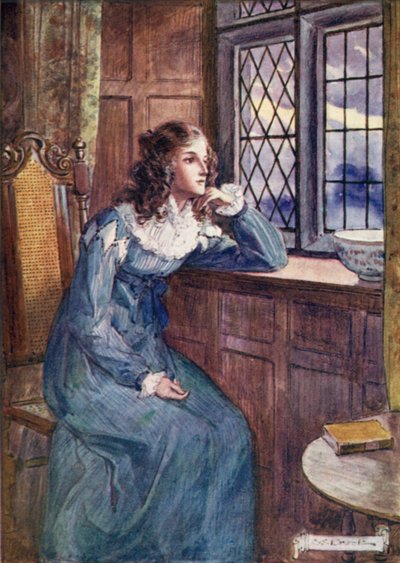 Shirley ved vinduet av after Charles Edmund Brock