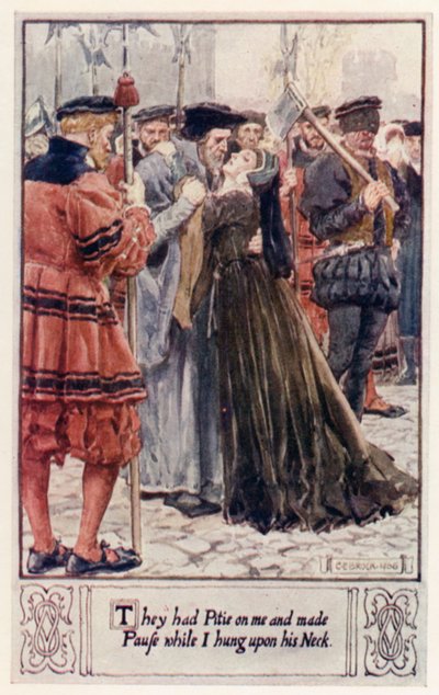 De hadde medlidenhet på meg og holdt pause mens jeg hang i nakken hans av after Charles Edmund Brock