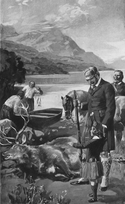 Prinsen av Wales som ung høylander av after Charles Mills Sheldon