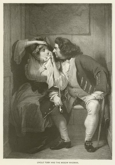 Onkel Toby og enken Wadman av after Charles Robert Leslie