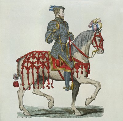 Henri II som kaptein for Husholdskavaleriet av after Chevignard