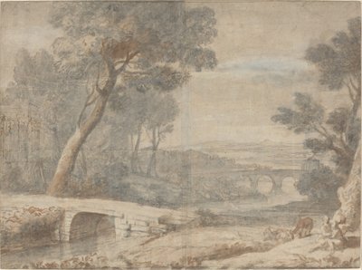 Resten på flukten til Egypt av after Claude Lorrain