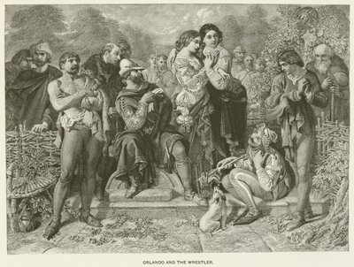 Orlando og bryteren av after Daniel Maclise