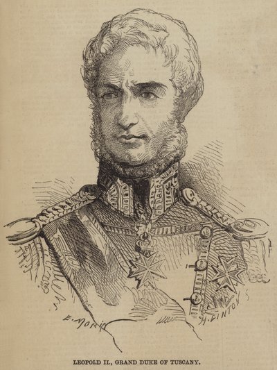Leopold II, storhertug av Toscana av after Edmond Morin