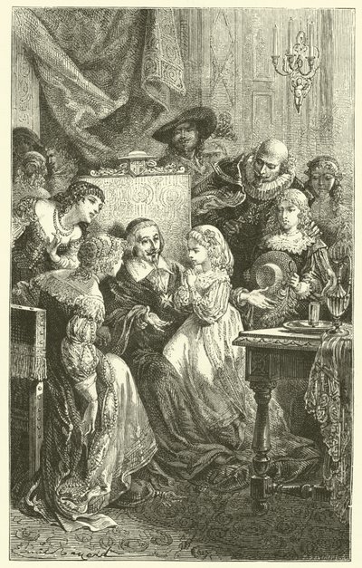 Blaise og Jacqueline Pascal av after Emile Antoine Bayard