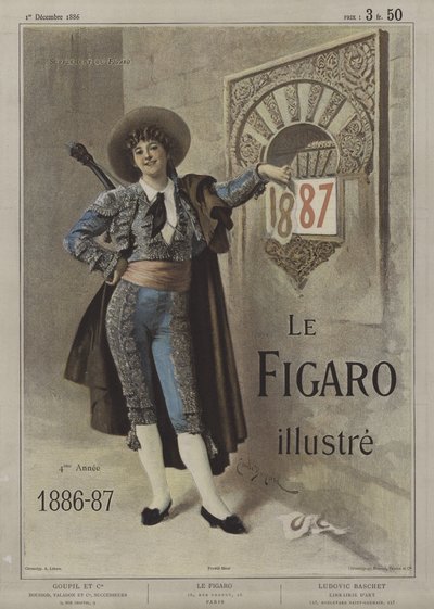 Forside av Le Figaro Illustre, 1. desember 1886 av after Emile Antoine Bayard