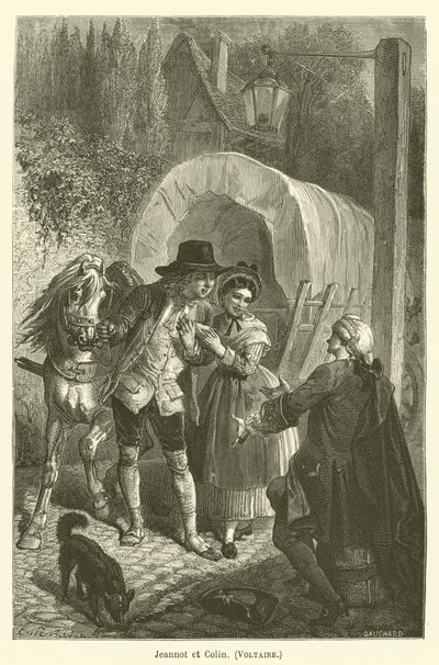 Jeannot og Colin, Voltaire av after Emile Antoine Bayard