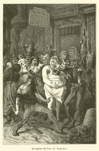Dårenes visdom, F Rabelais av after Emile Antoine Bayard