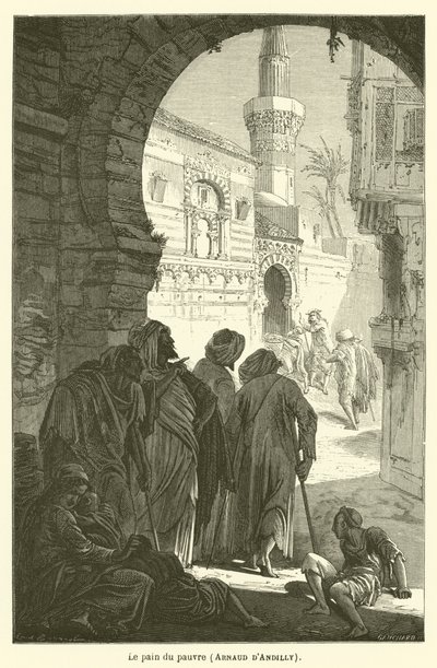 De fattiges brød, Arnaud dAndilly av after Emile Antoine Bayard