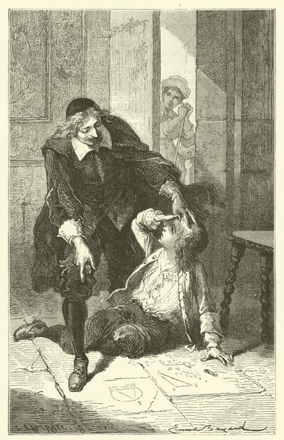 Barndommen til Blaise Pascal av after Emile Antoine Bayard