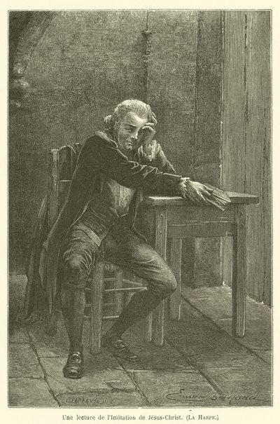 En lesning av etterligningen av Jesus Kristus, Harpen av after Emile Antoine Bayard