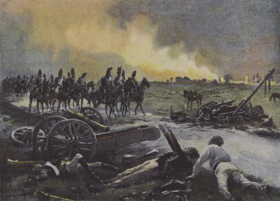 Etterdønningene av slaget ved Marengo av after Felicien baron de Myrbach-Rheinfeld