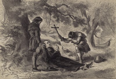 Far Marquettes død av after Felix Octavius Carr Darley