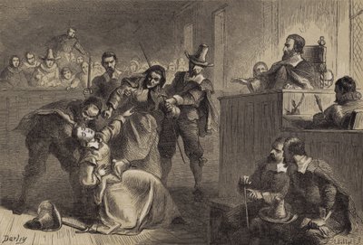 Edmund Cheesemans kone før guvernør Berkeley av after Felix Octavius Carr Darley