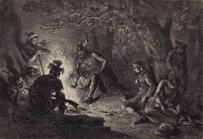 Fanger fra Wyoming Valley av after Felix Octavius Carr Darley