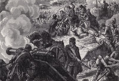 Slaget ved Bunker Hill av after Felix Octavius Carr Darley