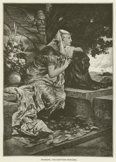 Rhodope, den egyptiske prinsessen av after Ferdinand Keller