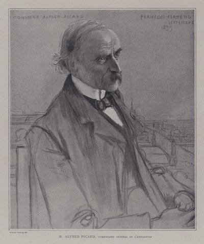 Alfred Picard, generalkommissær for Exposition Universelle 1900, Paris av after Francois Flameng