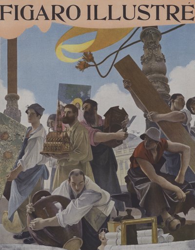 Verdensutstilling 1900 av after Francois Flameng