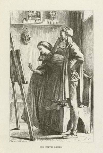 Illustrasjon for Romola av George Eliot av after Frederic Leighton