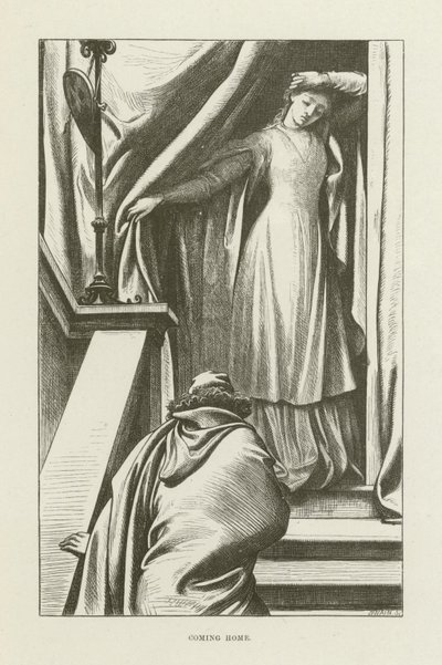 Illustrasjon for Romola av George Eliot av after Frederic Leighton