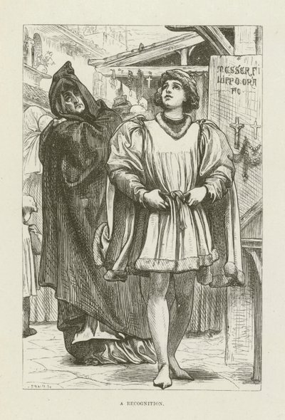 Illustrasjon for Romola av George Eliot av after Frederic Leighton