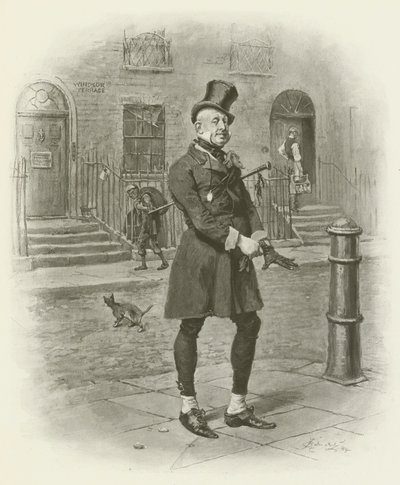 Mr Micawber av after Frederick Barnard